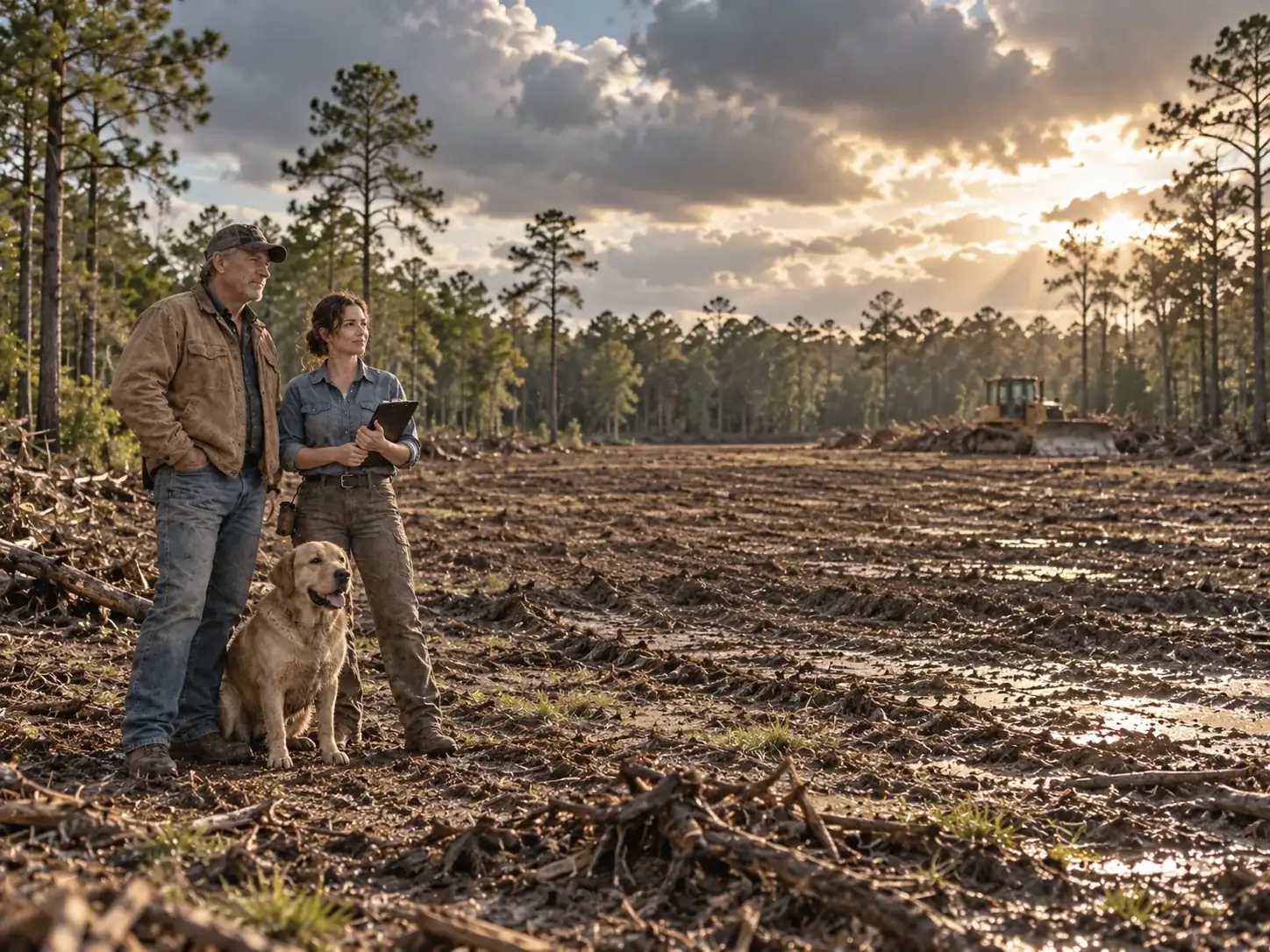 Land clearing service work in southeast Texas